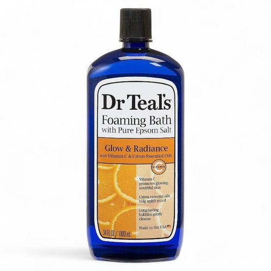 DR TEALS FOAMING BATH GLOW & RADIANCE 1000ML