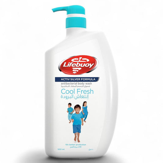 LIFEBUOY ACTIV SILVER COOL FRESH SHOWER GEL 500ML