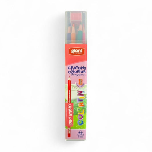 COLOR PENCIL WITH SHARPNER ON CAP