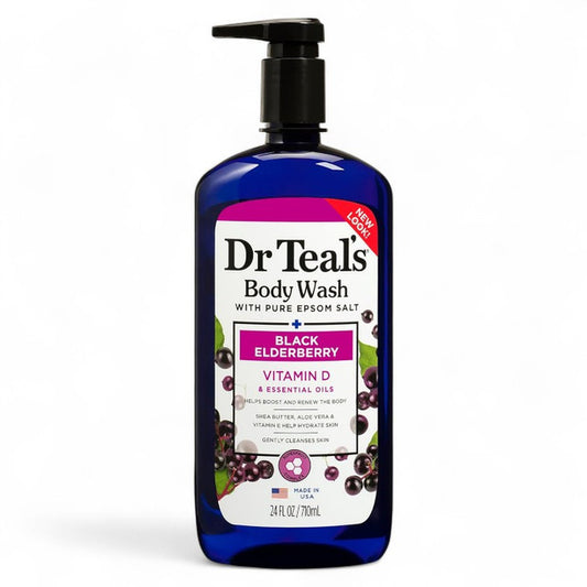 DR TEALS BODY WASH BLACK ELDERBERRY 710ML
