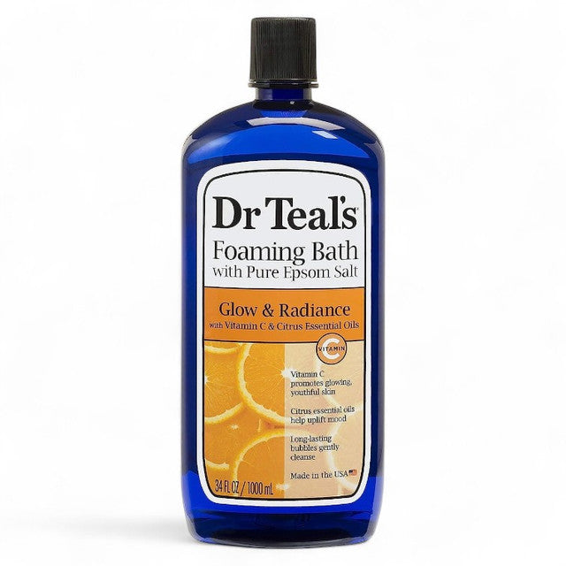 DR TEALS FOAMING BATH GLOW & RADIANCE 1000ML