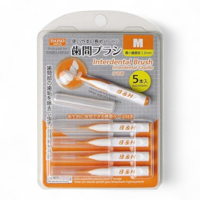 INTERDENTAL BRUSH M 1.2MM 5PCS