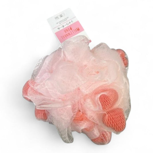 SHOWER POUF W HEART SPONGE-787