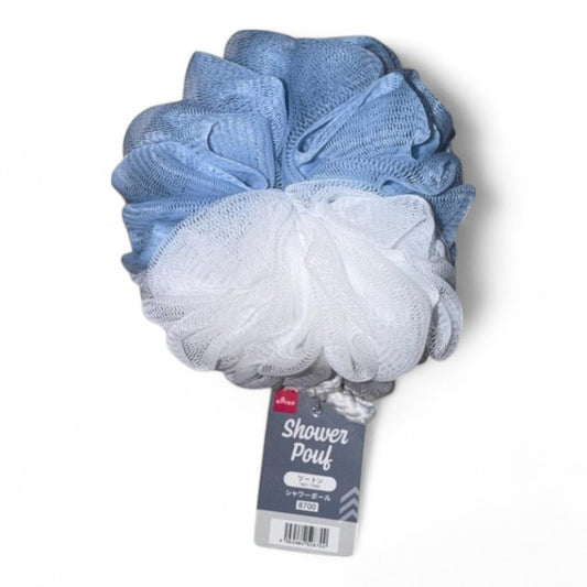 TWO TONE SHOWER POUF-700
